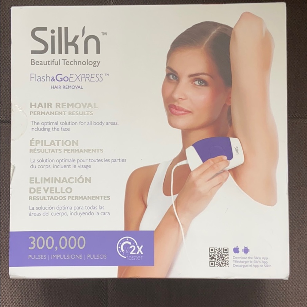 New Silk'n Flash&Go Express Hair Removal Device